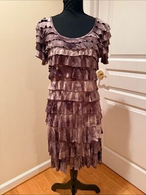 Talk of the Walk Lavender Ruffle Tiered Dress